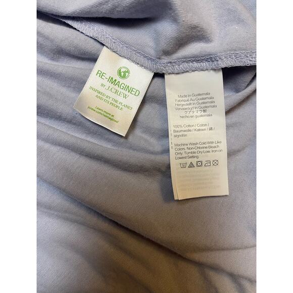 J. Crew Jersey Soft Broken In Tiered Maxi Removable Belt Peri Shadow Size Medium - Picture 6 of 10